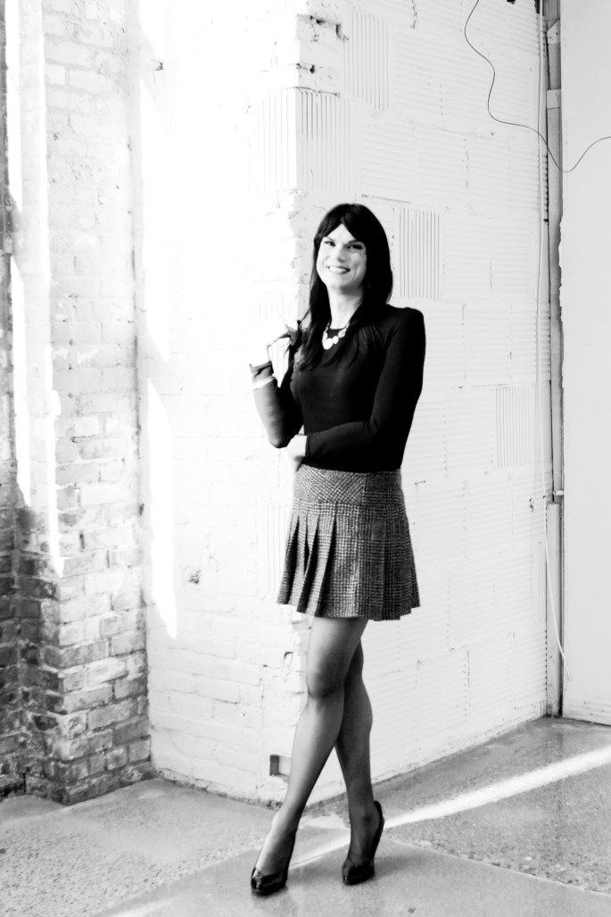 Black bodysuit and skirt 5