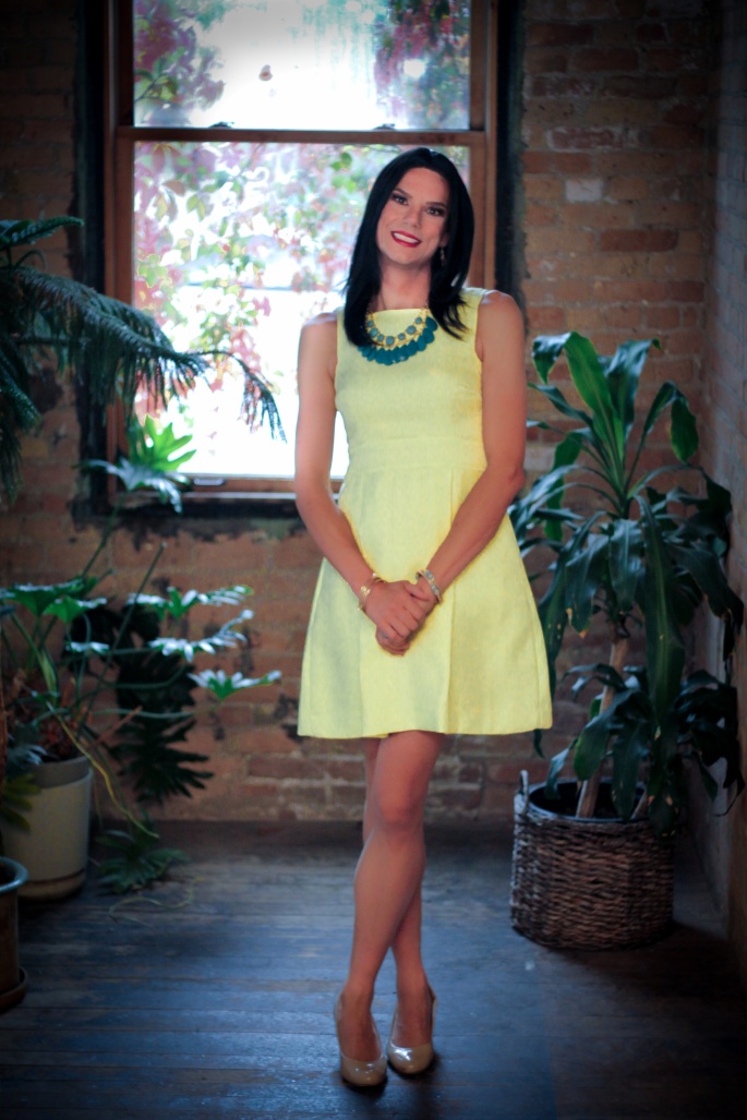 yellow dress 14